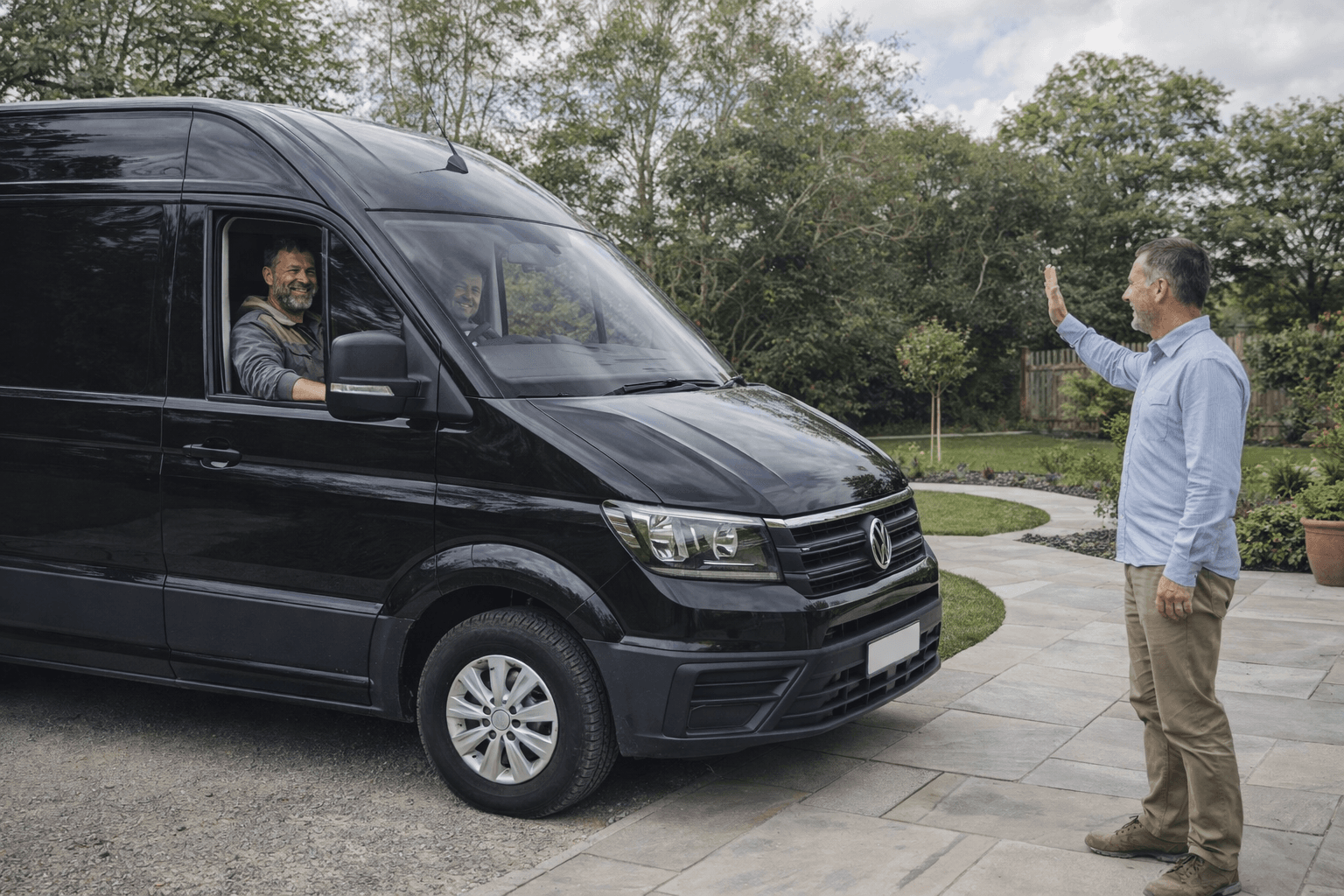 Trades and homeowner agreeing on work