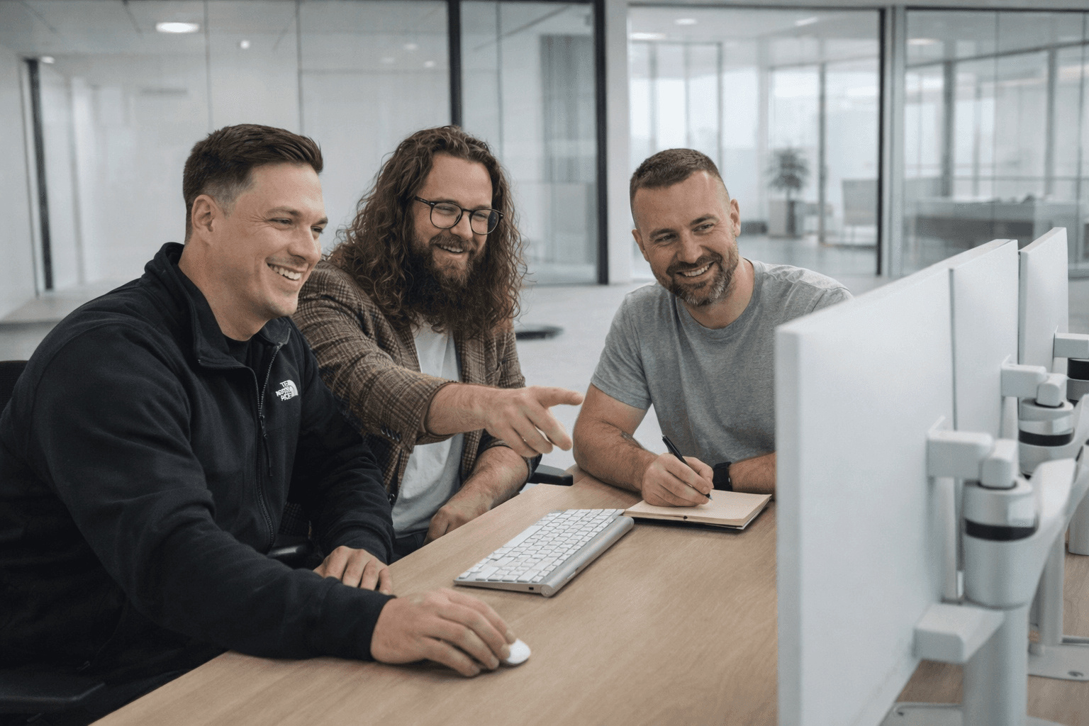 The TradeContract team on site